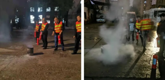 都市城際公交開(kāi)展夜間突發(fā)事件處置及滅火實(shí)戰(zhàn)演練