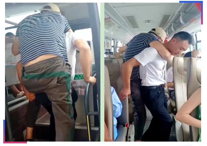 吉安長(zhǎng)運(yùn):“小伙子,我來(lái)背你上車!”