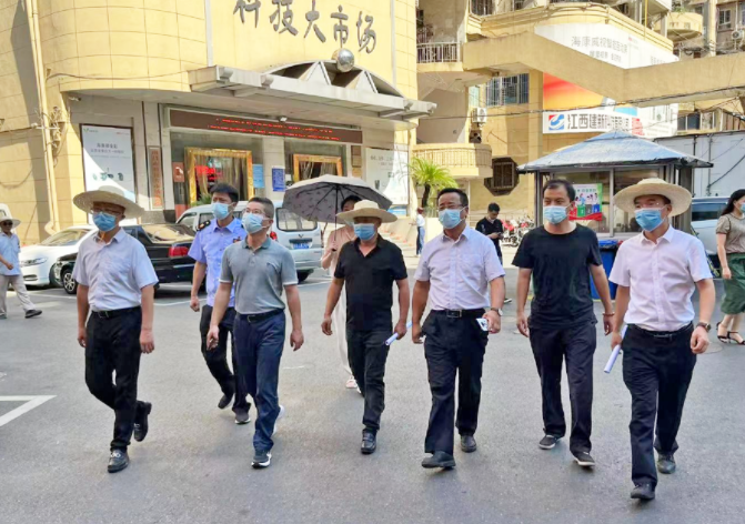 南昌交通集團(tuán)黨委委員、副總經(jīng)理沈崗一行督導(dǎo)長(zhǎng)運(yùn)物業(yè)文明城市創(chuàng)建工作