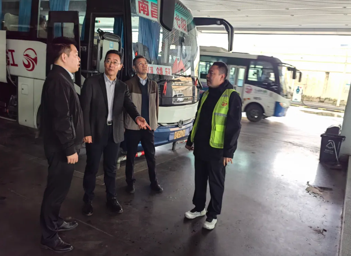 穆孫祥一行督導南昌全域旅游集散中心安全生產(chǎn)工作